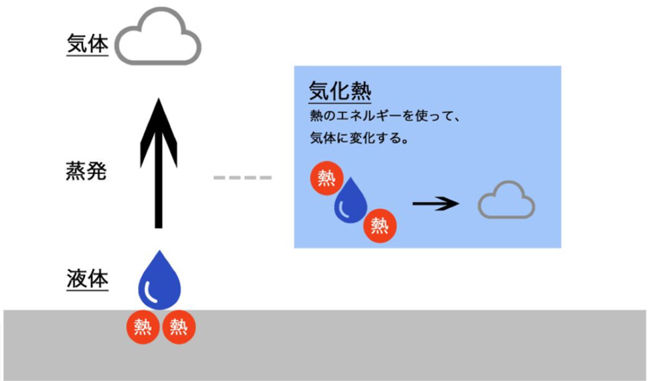 気化熱の仕組み