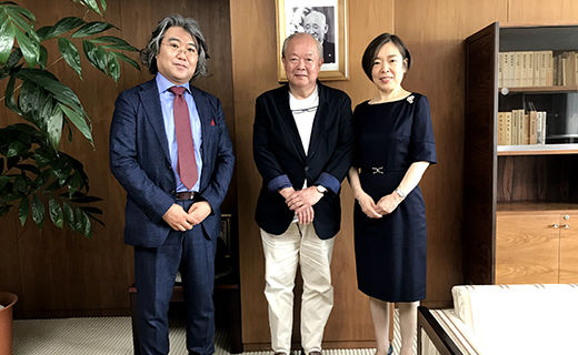 澁澤氏 前沢浩子学長