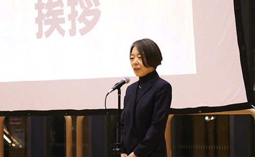 学友会会長である学長の挨拶
