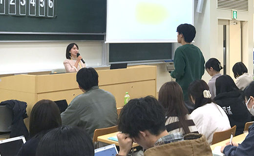 気象予報士 防災士の片山美紀氏が講演